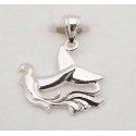 RARD1032PS Sterling Silver Whale Tail Pendant